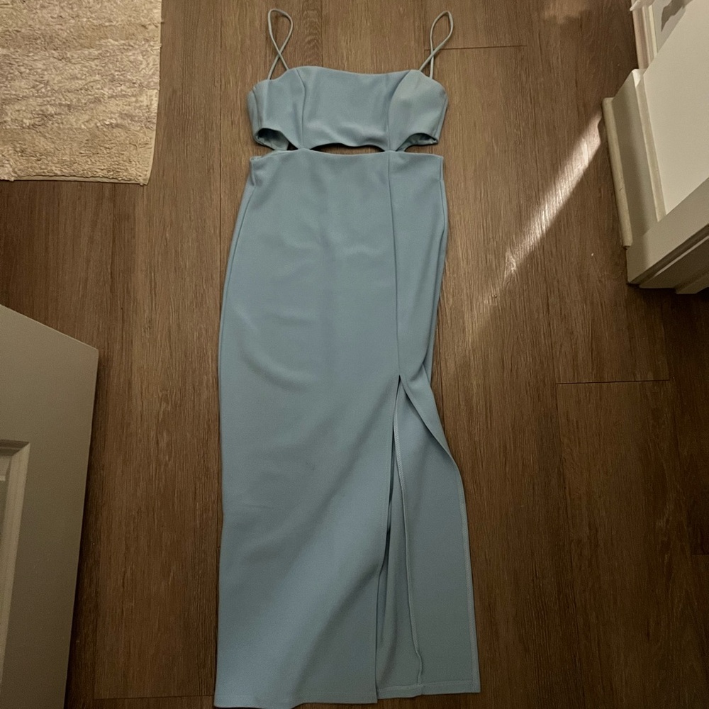 Light blue midi dress
